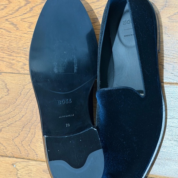 BOSS Hugo Boss DERREK VELVET LOAFERS - Size 10 - BRAND NEW main image 4